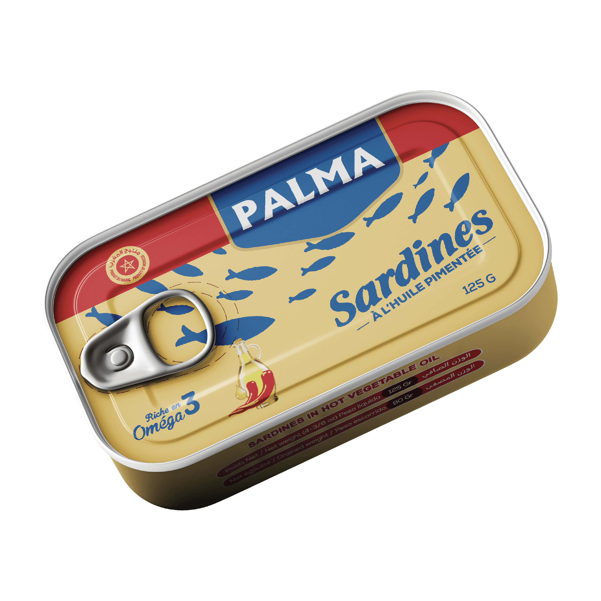 Sardines à l’huile Végétale Pimentée